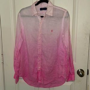 Mens Ralph Lauren 100% Linen Button Down